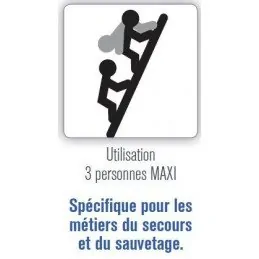 Echelle coulisse 2 plans à mains