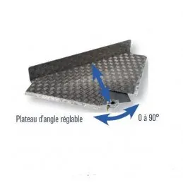 Plancher d'angle réglable