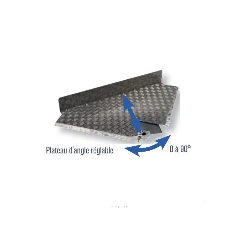 Plancher d'angle réglable