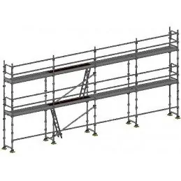 Echafaudage de façade 78m2