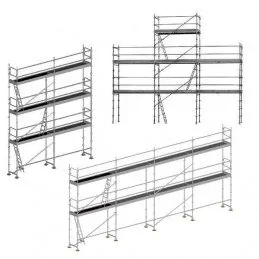 Echafaudage de façade 3 en 1