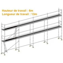 Echafaudage de façade 3 en 1