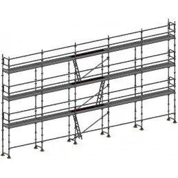 Echafaudage de façade 128m²
