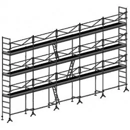 Echafaudage maçon 128m²