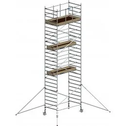 Echafaudage aluminium FE190XL - hauteur 7,20m plancher