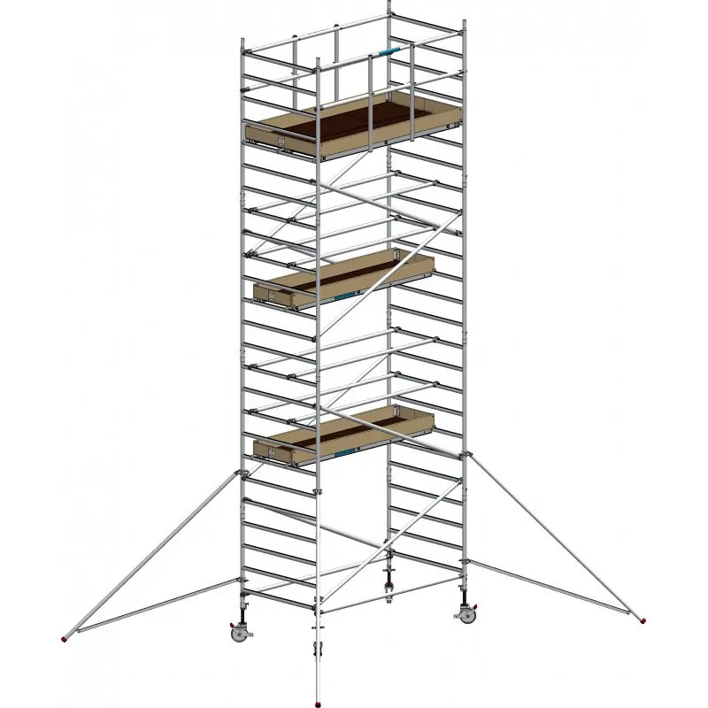 Echafaudage aluminium FE190XL - hauteur 6,20m plancher