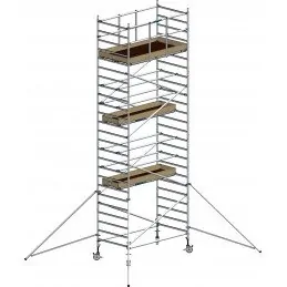 Echafaudage aluminium FE250XL - hauteur 6,20m plancher