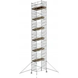 Echafaudage aluminium FE250XL - hauteur 12,20m plancher