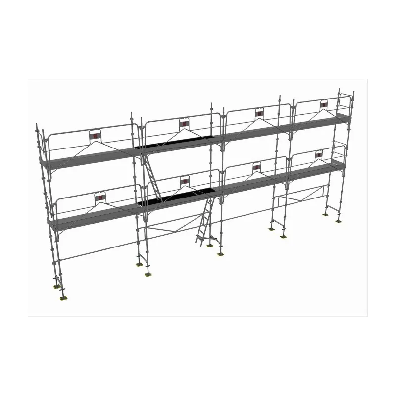 Echafaudage façadier DUO45+ 78m² avec garde-corps GCMS
