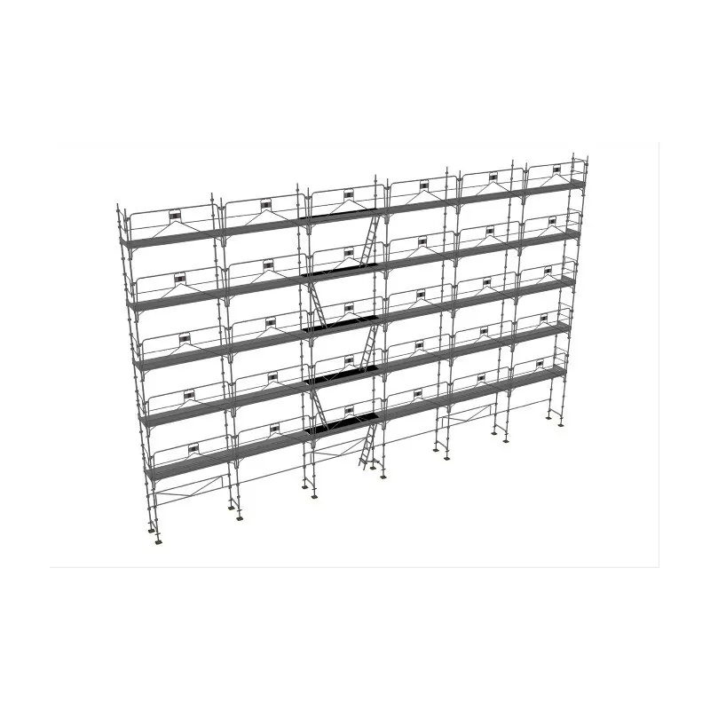Echafaudage façadier NF 228m² avec GCMS