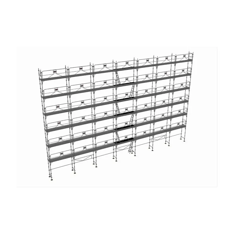 Echafaudage façadier NF 308m² avec GCMS