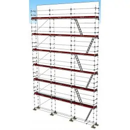 Echafaudage Layher Universel 143m2 avec moises