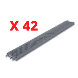 Lot de 42 planchers acier...