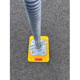 Cale avec pied échafaudage fixe
