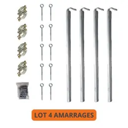 Lot complet de 4 amarrages