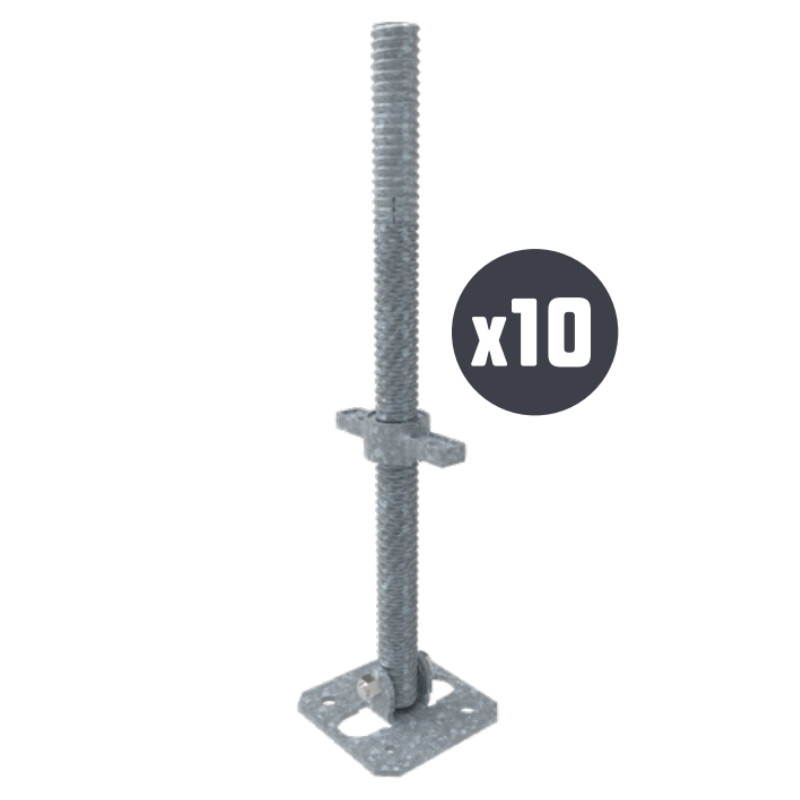 Lot de 10 socles à vis RCM23  - TUBESCA-COMABI